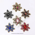 PENDRA Crystalia Luxury Crystal Flower Brooch