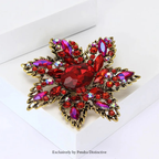 PENDRA Crystalia Luxury Crystal Flower Brooch