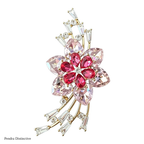 PENDRA Crystalia Luxury Crystal Flower Brooch