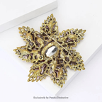 PENDRA Crystalia Luxury Crystal Flower Brooch
