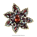 PENDRA Crystalia Luxury Crystal Flower Brooch