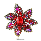 PENDRA Crystalia Luxury Crystal Flower Brooch