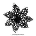 PENDRA Crystalia Luxury Crystal Flower Brooch