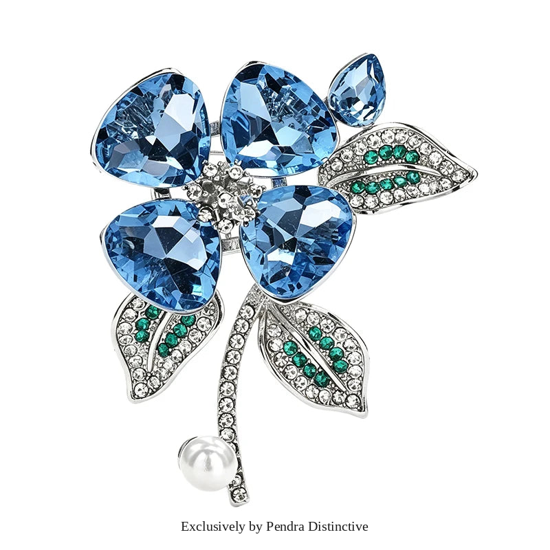 PENDRA Crystelle Crystal Flower Brooch