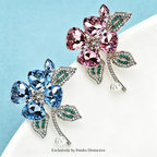 PENDRA Crystelle Crystal Flower Brooch