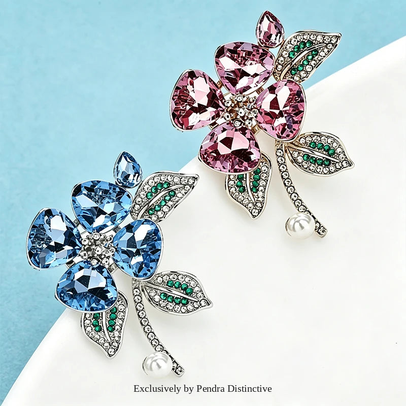 PENDRA Crystelle Crystal Flower Brooch