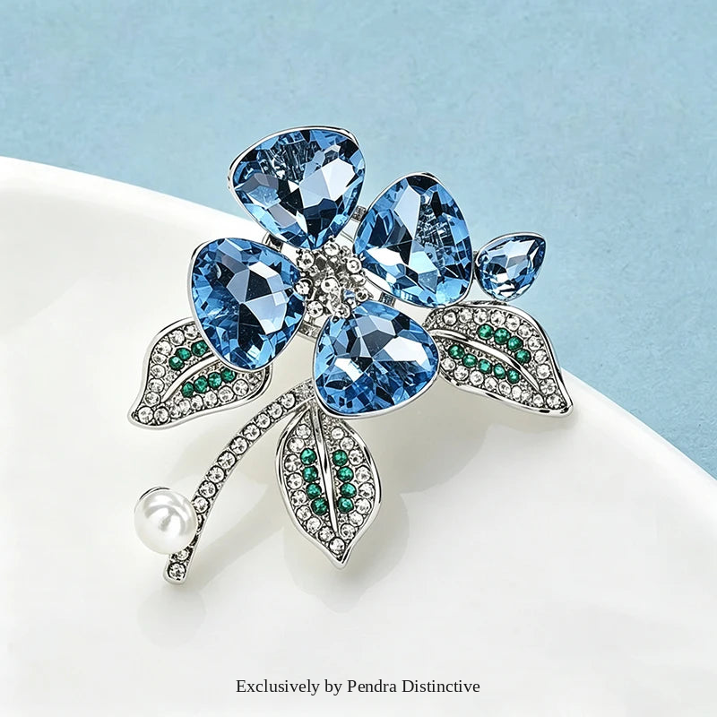 PENDRA Crystelle Crystal Flower Brooch