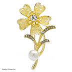 PENDRA Crystelle Crystal Flower Brooch