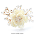 PENDRA Crystelle Handmade Crystal Flower Brooch