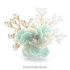 PENDRA Crystelle Handmade Crystal Flower Brooch