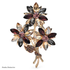 PENDRA Crystwreath Crystal Flower Wreath Brooch