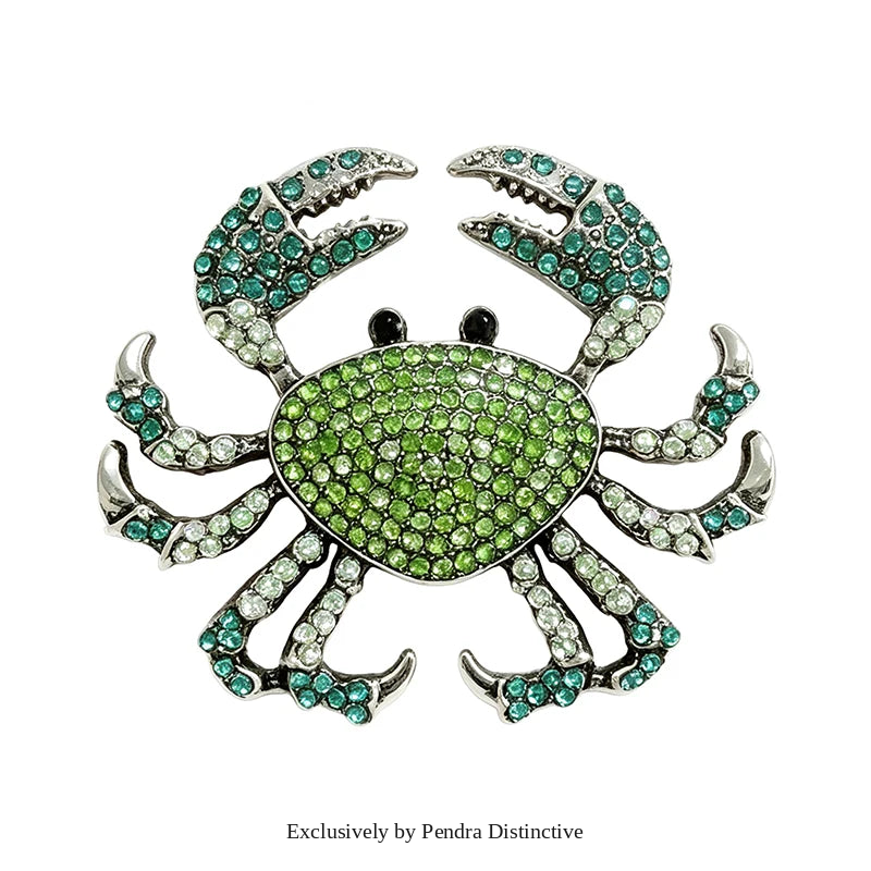 PENDRA Cut Crab Brooch
