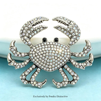 PENDRA Cut Crab Brooch
