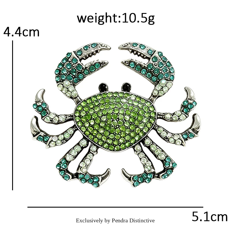 PENDRA Cut Crab Brooch