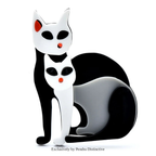 PENDRA Cute Acrylic Cat Brooch