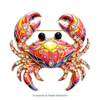 PENDRA Cute Crab Brooch