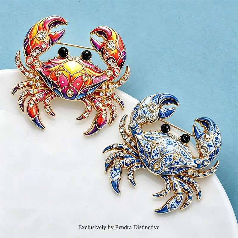 PENDRA Cute Crab Brooch