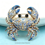 PENDRA Cute Crab Brooch
