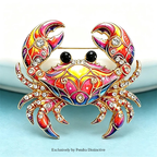 PENDRA Cute Crab Brooch