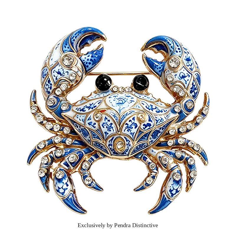 PENDRA Cute Crab Brooch
