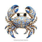 PENDRA Cute Crab Brooch
