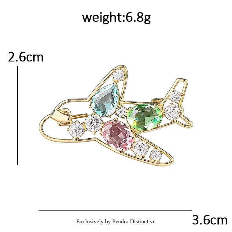 PENDRA Cute Crystal Animal Brooch
