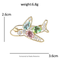 PENDRA Cute Crystal Animal Brooch