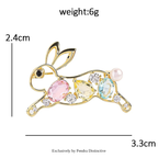 PENDRA Cute Crystal Animal Brooch
