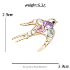 PENDRA Cute Crystal Animal Brooch