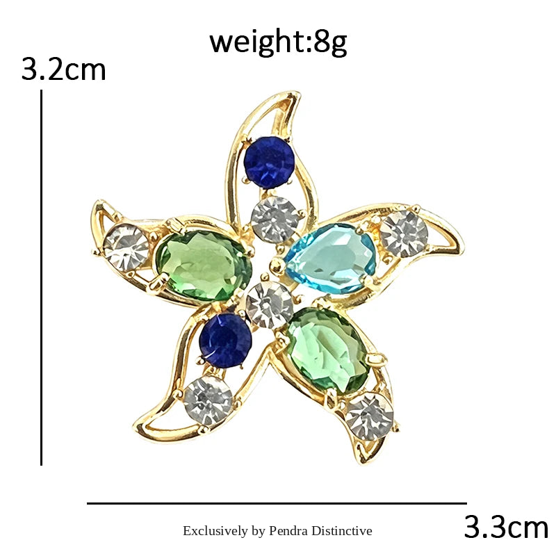 PENDRA Cute Crystal Animal Brooch