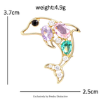 PENDRA Cute Crystal Animal Brooch