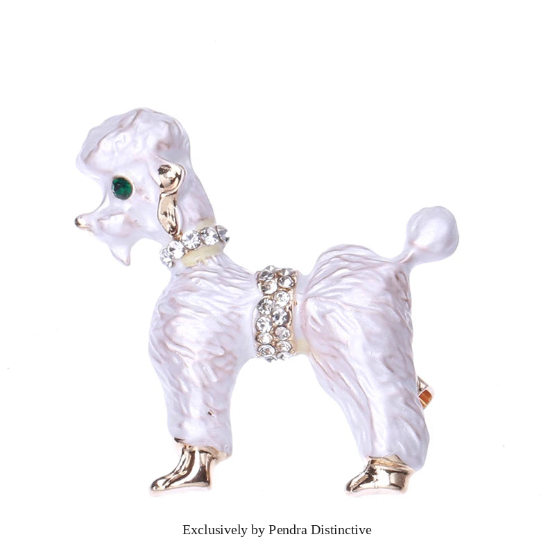 PENDRA Cute Curly Hair Dog Brooch