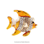 PENDRA Cute Enamel Fish Brooch