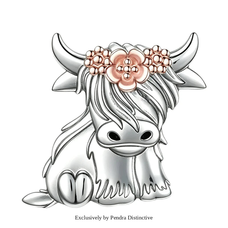 PENDRA Cute Highland Cow Brooch
