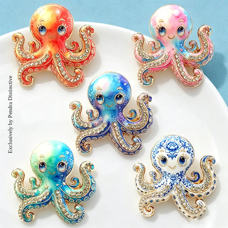 PENDRA Cute Octopus Brooch