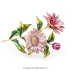 PENDRA Daisybouquet Pink Daisy Enamel Bouquet Brooch