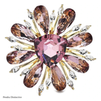 PENDRA Daisyelle Crystal Daisy Flower Brooch