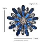 PENDRA Daisyelle Crystal Daisy Flower Brooch