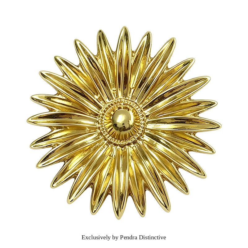 PENDRA Daisyelle Metal Daisy Brooch