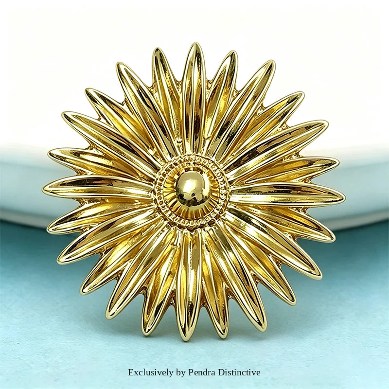 PENDRA Daisyelle Metal Daisy Brooch