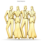 PENDRA Vintage Dancers Character Brooch