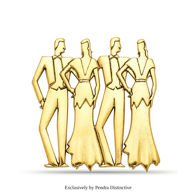 PENDRA Vintage Dancers Character Brooch