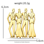 PENDRA Vintage Dancers Character Brooch