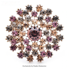 PENDRA Dandelia Rhinestone Dandelion Flower Brooch