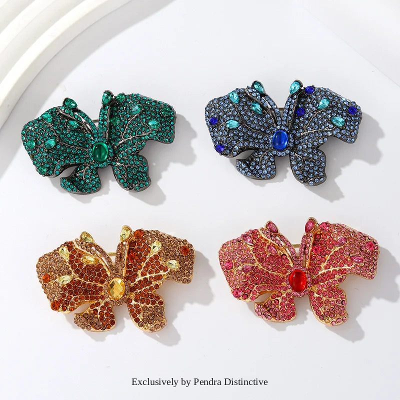 PENDRA Designer Butterfly Brooch