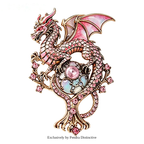 PENDRA Dragon US-Flag Animal Brooch