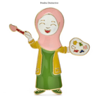 PENDRA Drawing Painter Brooch