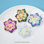 PENDRA Elara Shining Glass Flower Brooch