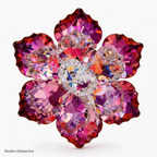 PENDRA Elara Shining Glass Flower Brooch