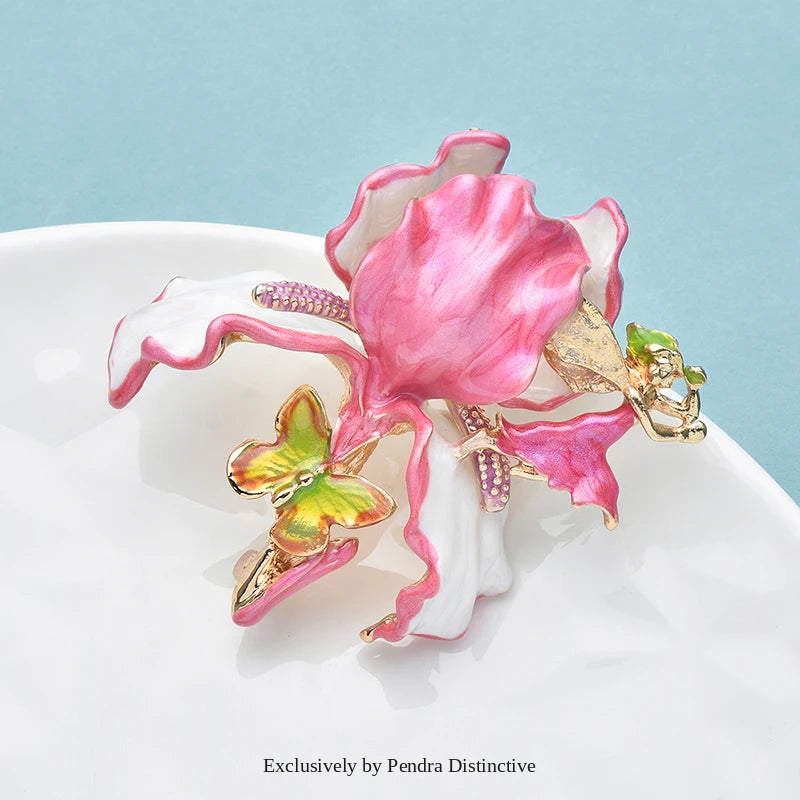 PENDRA Elfbloom Luxury Enamel Elf Flower Brooch